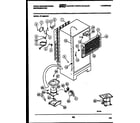 White-Westinghouse RT196MCV1 system and automatic defrost parts diagram