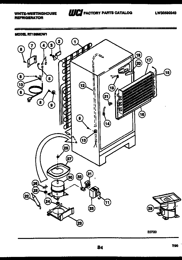 System and automatic defrost parts