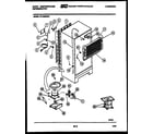 White-Westinghouse RT195MCF1 system and automatic defrost parts diagram