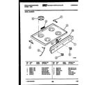 White-Westinghouse GF620NW1 cooktop parts diagram