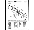 White-Westinghouse GF620NW1 broiler drawer parts diagram