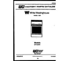 White-Westinghouse GF710HXW7 cover page diagram