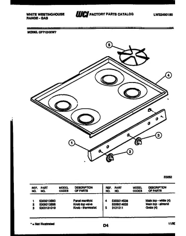 Cooktop parts