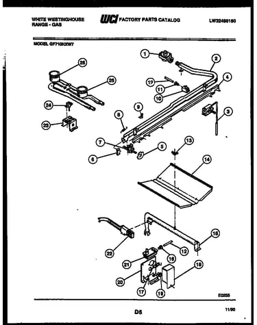 Burner, manifold and gas control