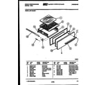 White-Westinghouse GF710HXD7 broiler drawer parts diagram