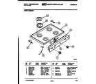 White-Westinghouse GF860NW1 cooktop parts diagram