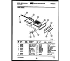 White-Westinghouse GF860NW1 broiler drawer parts diagram