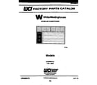 White-Westinghouse AC056N7A1 front cover diagram