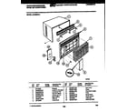 White-Westinghouse AC056N7A1 cabinet parts diagram