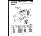 White-Westinghouse AC056N7A1 cabinet and installation parts diagram