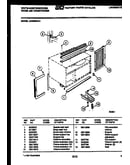 Cabinet and installation parts