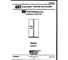 White-Westinghouse RS220MCD0 front cover diagram