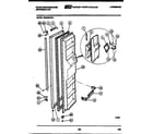 White-Westinghouse RS220MCW0 freezer door parts diagram