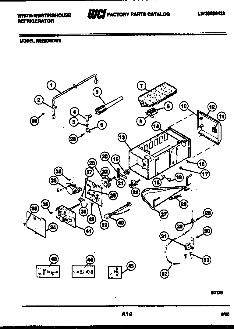 Ice maker and installation parts