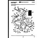 White-Westinghouse FU199LRW3 system and automatic defrost parts diagram