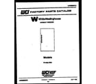 White-Westinghouse FU169LRW5  diagram