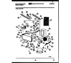 White-Westinghouse FU169LRW5 system and automatic defrost parts diagram