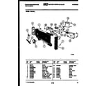 White-Westinghouse WU180TR1 console and control parts diagram