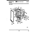 White-Westinghouse WU180TR1 tub and frame parts diagram