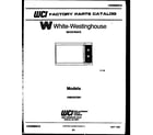 White-Westinghouse KM932KXM1 front page diagram