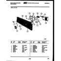 White-Westinghouse SU211MR1 console and control parts diagram