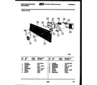 White-Westinghouse SU211MR1 console and control parts diagram