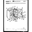 White-Westinghouse SU211MR1 tub and frame parts diagram