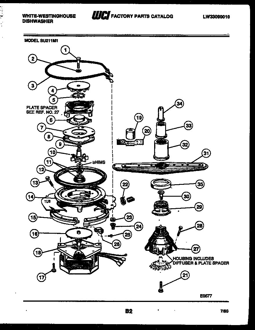 Motor pump parts