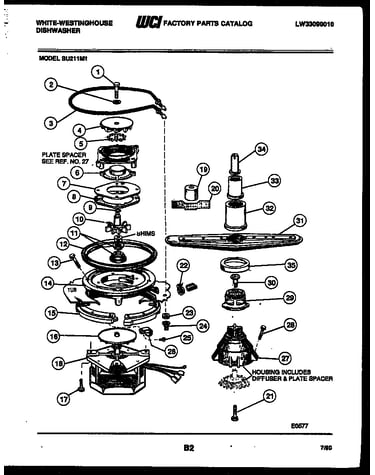 Motor pump parts