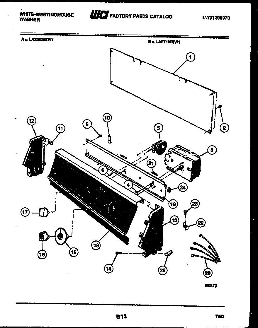 CONSOLE AND CONTROL PARTS