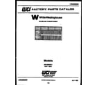 White-Westinghouse AS18EN2K1 front cover diagram