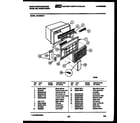 White-Westinghouse AS18EN2K1 cabinet parts diagram