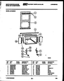 Cabinet and installation parts