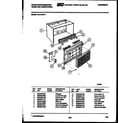 White-Westinghouse AH116N1T1 cabinet parts diagram