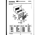 White-Westinghouse AL125N1A1 cabinet parts diagram