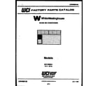 White-Westinghouse AH119N2A1 front cover diagram
