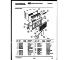 White-Westinghouse AH119N2A1 cabinet parts diagram