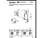 White-Westinghouse AH119N2A1 compressor parts diagram