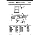 White-Westinghouse AH119N2A1 cabinet and installation parts diagram