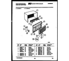 White-Westinghouse AL106N1A2 cabinet parts diagram