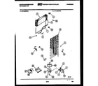 White-Westinghouse RT143NCWB system and automatic defrost parts diagram