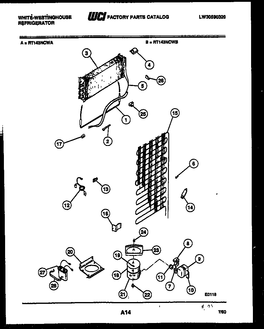 System and automatic defrost parts