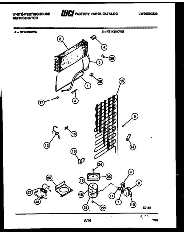 System and automatic defrost parts