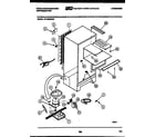 White-Westinghouse RT150MCD0 system and automatic defrost parts diagram