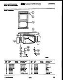 Cabinet and installation parts