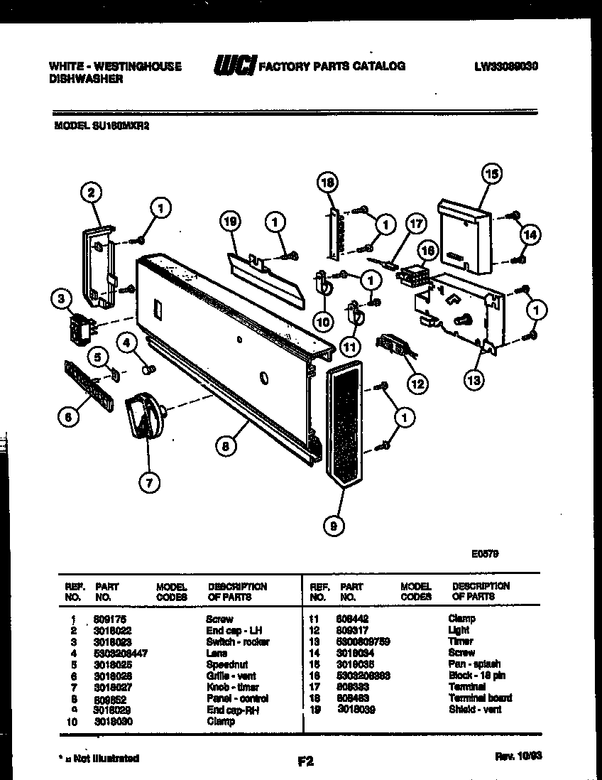 CONSOLE AND CONTROL PARTS