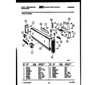 White-Westinghouse SU180MXR2 console and control parts diagram