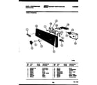 White-Westinghouse SP560MXF2 console and control parts diagram