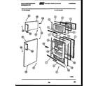 White-Westinghouse RT114LCH3 door parts diagram