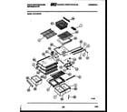 White-Westinghouse RT217MCD2 shelves and supports diagram